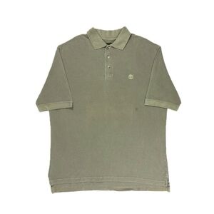 Vintage 90s Timberland Casual moss green polo shirt mens XL